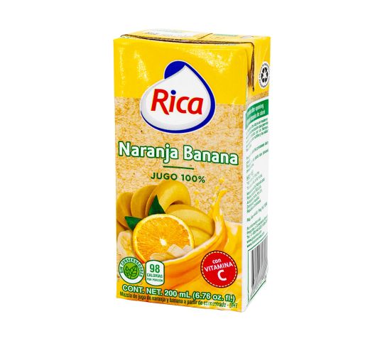 Jugo De Naranja Banana Rica 200ml