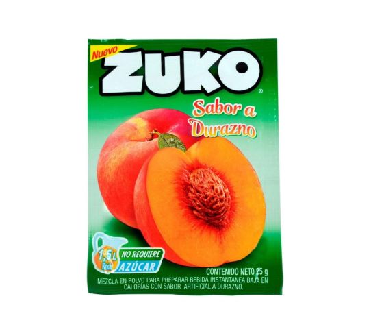 Jugo En Polvo Zuko Sabor Durazno 25 g