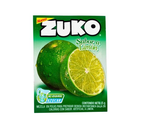 Jugo En Polvo Zuko Sabor Limón 25 g