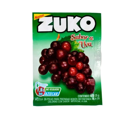 Jugo En Polvo Zuko Sabor Uva 25 g