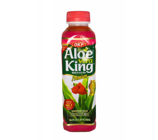 Bebida de Aloe Vera Sabor Frambuesa 500 ml