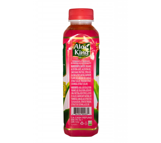 Bebida de Aloe Vera Sabor Frambuesa 500 ml
