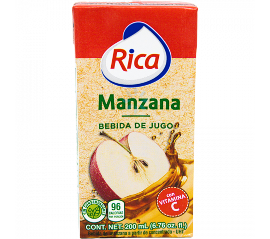 Jugo de Manzana Rica 200 ml