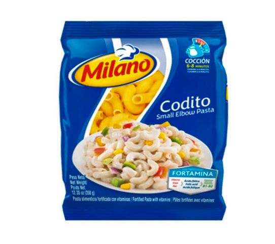 Pasta Coditos Milano 400 g