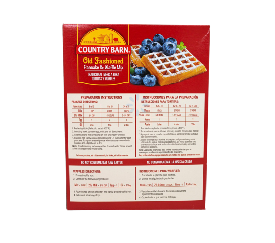 Mezcla Para Tortitas y Waffles Country Barn 32 oz