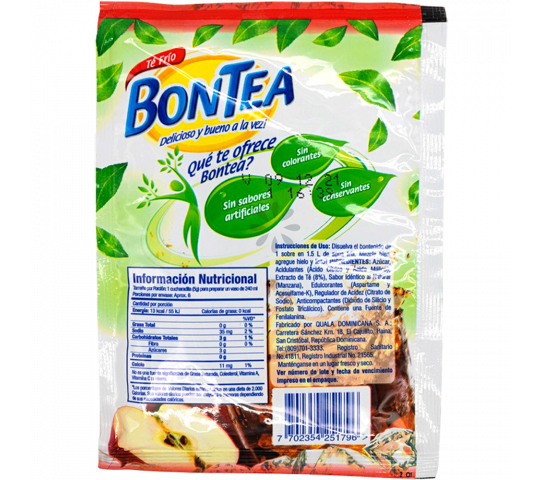 Té Frio Sabor a Manzana BonTea 30 g