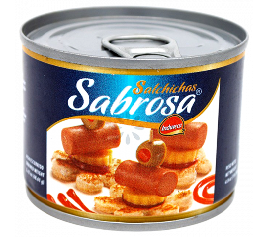 Salchichas Sabrosa Induveca 4.8 oz