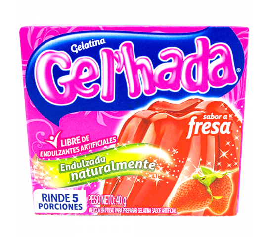 Gelatina Gel'hada Sabor a Fresa 40 ...