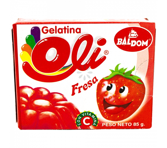 Gelatina Oli Sabor a Fresa 85 g