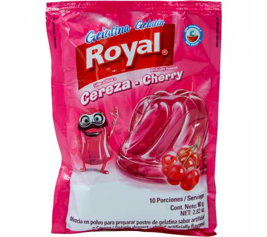 Gelatina Sabor a Cereza Royal 80 g