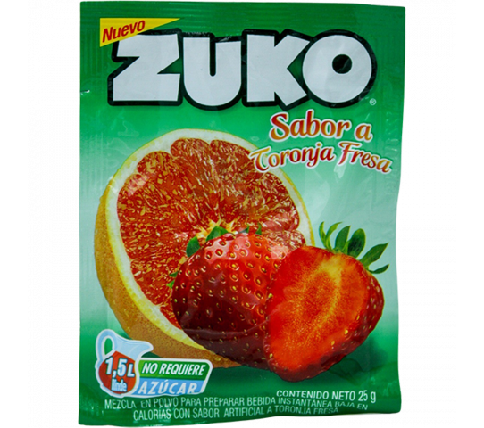 Jugo Sabor a Toronja Fresa Zuko 25 g