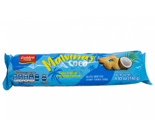 Galletas Sabor a Coco Malvinas 140 g