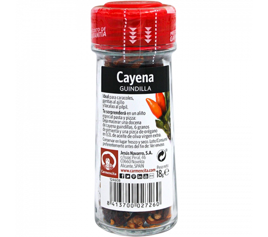 Cayena Guindilla Carmencita 18 g