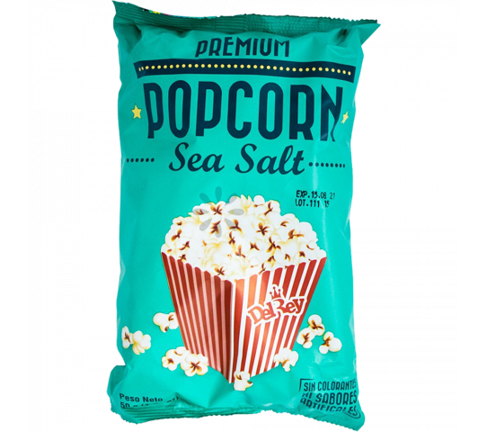 Popcorn Sea Salt Premium Del Rey 50 g