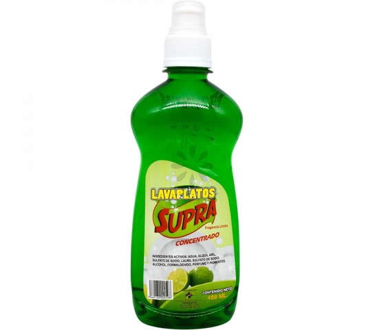 Lavaplatos Supra Fragancia Limón 400 ml