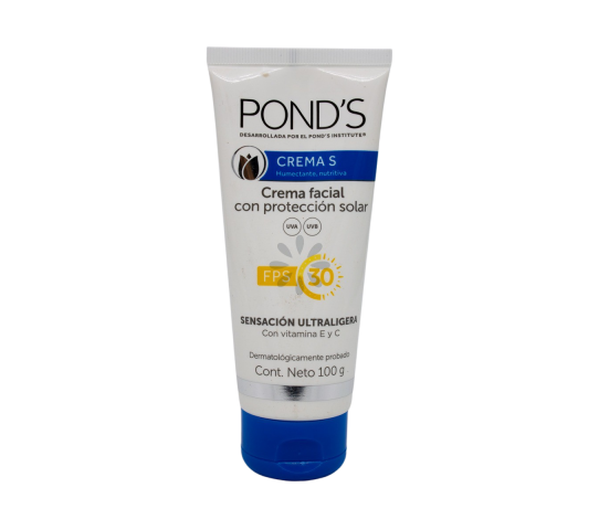 Crema Facial Con Protección Solar Humectante y Nutritiva Pond's 100 g