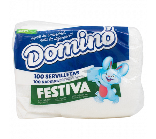 Servilletas Festiva Dominó 100 und
