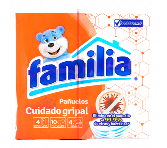 Pañuelos Cuidado Gripal Familia 21.3 x 20.8 cm