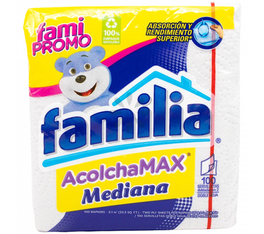 Pañuelos AcolchaMax Mediana Familia 100 Und