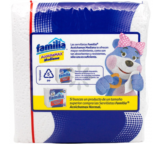 Pañuelos AcolchaMax Mediana Familia 100 Und