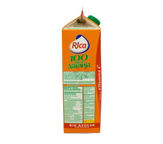 Jugo Rica Naranja Sin Azúcar 946 ml