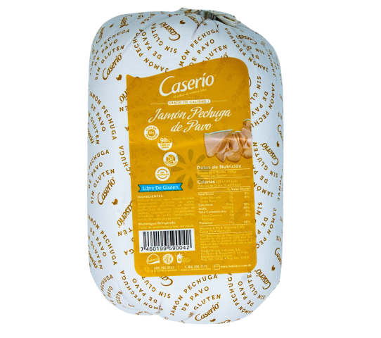 Jamón Pechuga de Pavo Caserío 0.90 kg