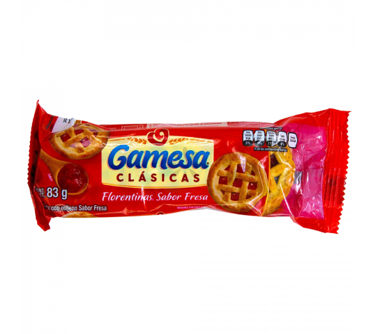 Galletas Florentinas Sabor a Fresa 83 g