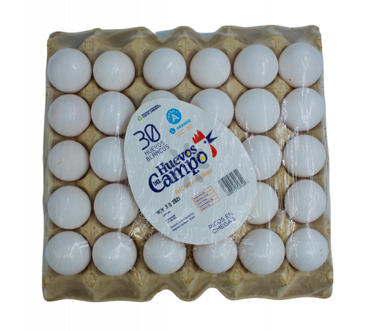 30 Huevos Blancos Del Campo