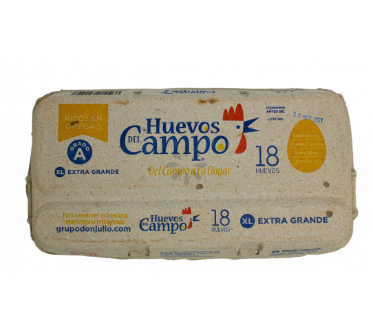 18 Huevos Blancos Del Campo