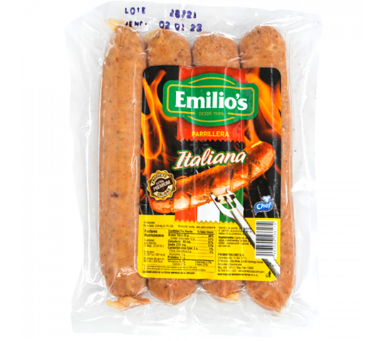 Salchicha Parrillera Italiana Premium Emilio's 4 uds