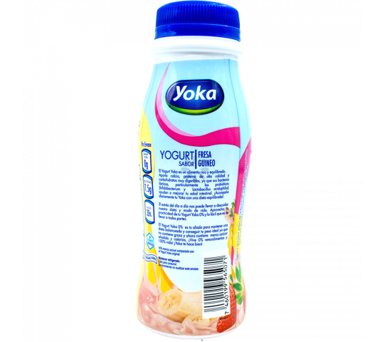 Yogurt Sabor Fresa Guineo Yoka 250 g