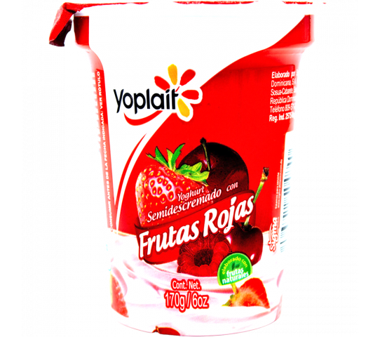 Yogurt Semidescremado Con Frutas Rojas Yoplait 6 oz