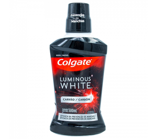 Enjuague Bucal Luminous White Carbón Colgate 500 ml