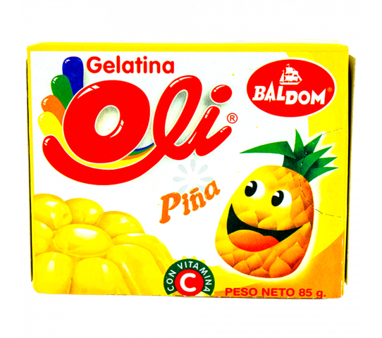 Gelatina Sabor a Piña Oli 85 g