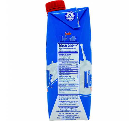 Leche Listamilk 500 ml