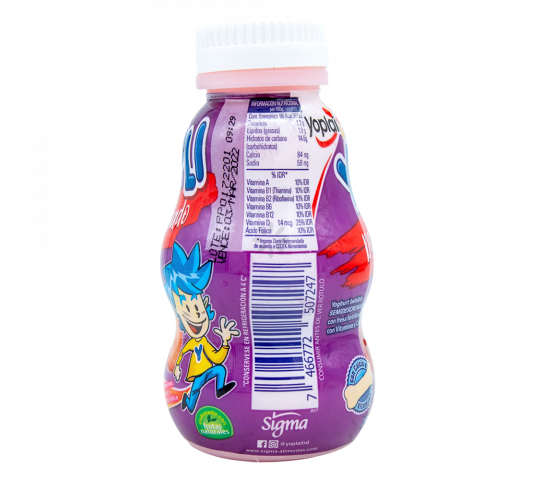 Yogurt Deslactosado Sabor Con Fresa Yopli Yoplait 5 oz