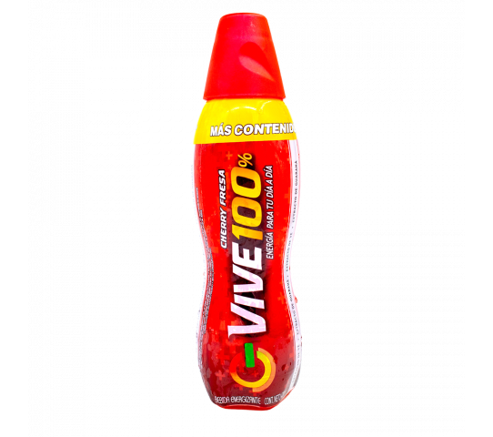 Bebida Energizante Sabor Cherry Fresa Vive 100 420 ml