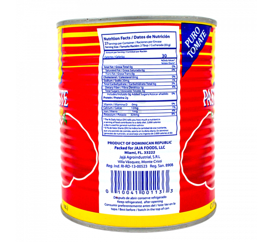 Pasta de Tomate Doble Concentrada Jaja 31.7 oz