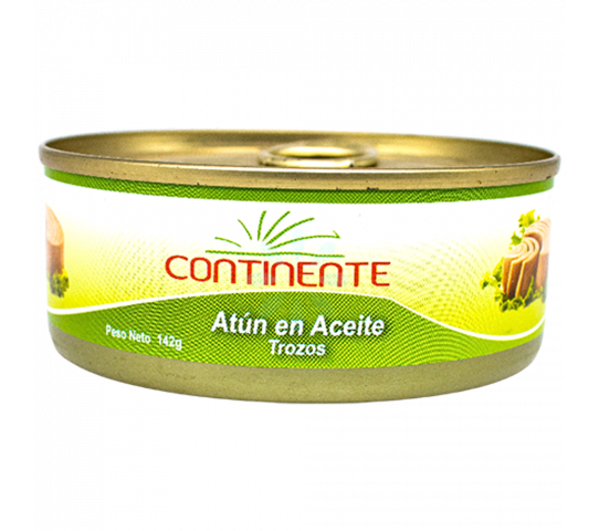 Atún En Aceite y Trozos Continente 142 g