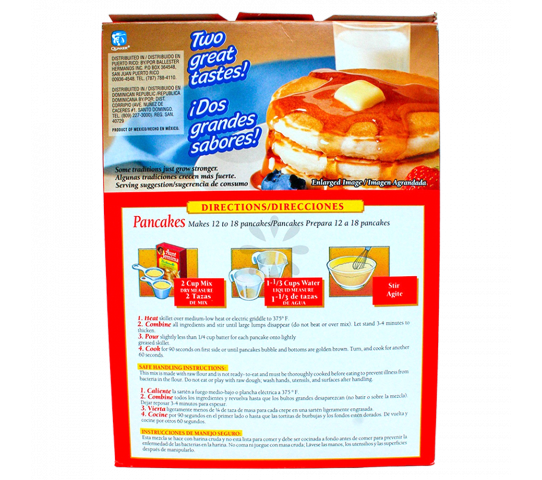 Desayuno Buettermilk Complete Pancake & Waffl Mix Aunt Jemima 32oz