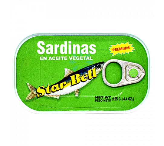 Sardinas En Aceite Vegetal Star Bell 4.4 oz