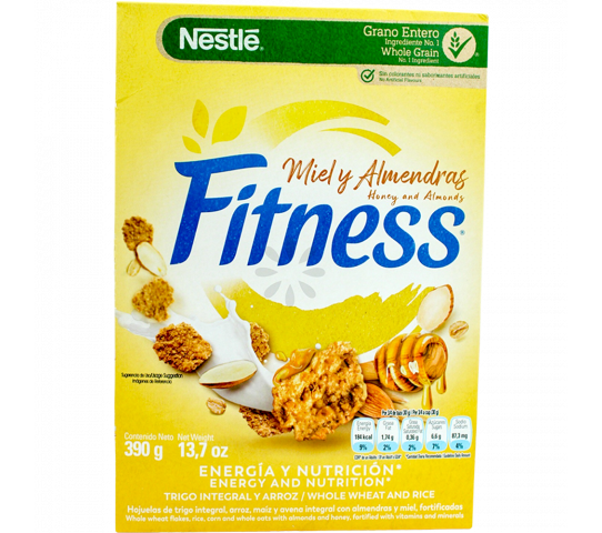 Trigo Integral y Arroz Fitness Miel y Almendras Nestlé 13.7 oz