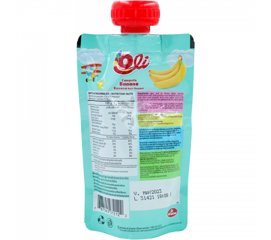 Colado de banana Oli 113g