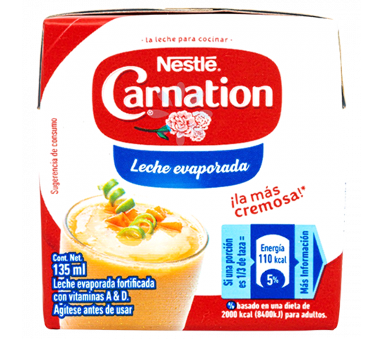 Leche Evaporada Carnation Nestle 135 ml