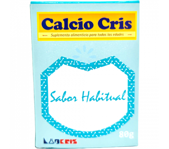 Suplemento Alimenticio Sabor Habitual Calcio Cris 80 g