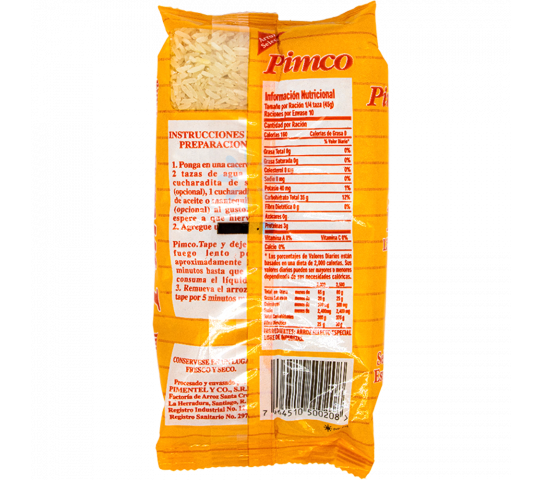 Arroz Selecto Especial Pimco 1 lb