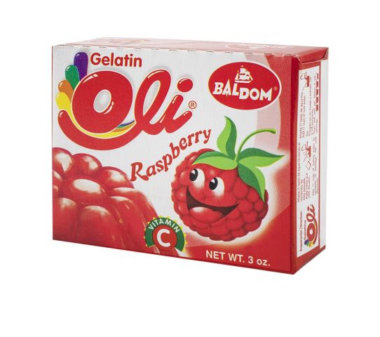 Gelatina Oli Sabor Frambuesa 3 Oz