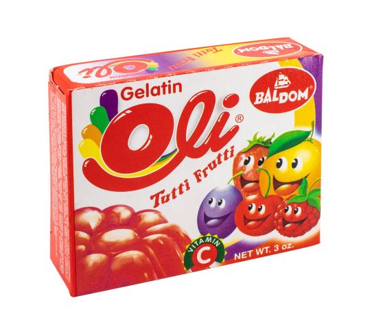 Gelatina Oli Sabor Tutifrutti 3 Oz