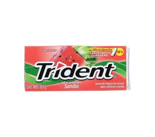 Gomas De Mascar Sabor Sandia Trident 30 g