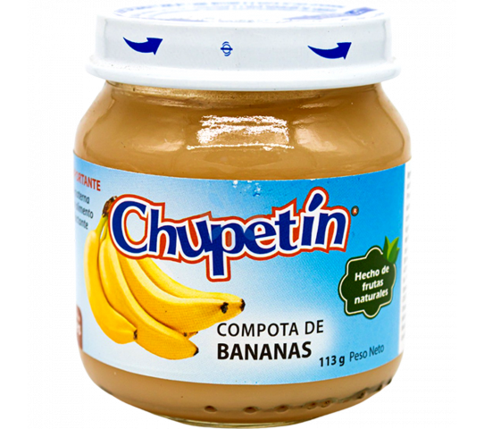 Compota de Bananas Chupetín 113 g